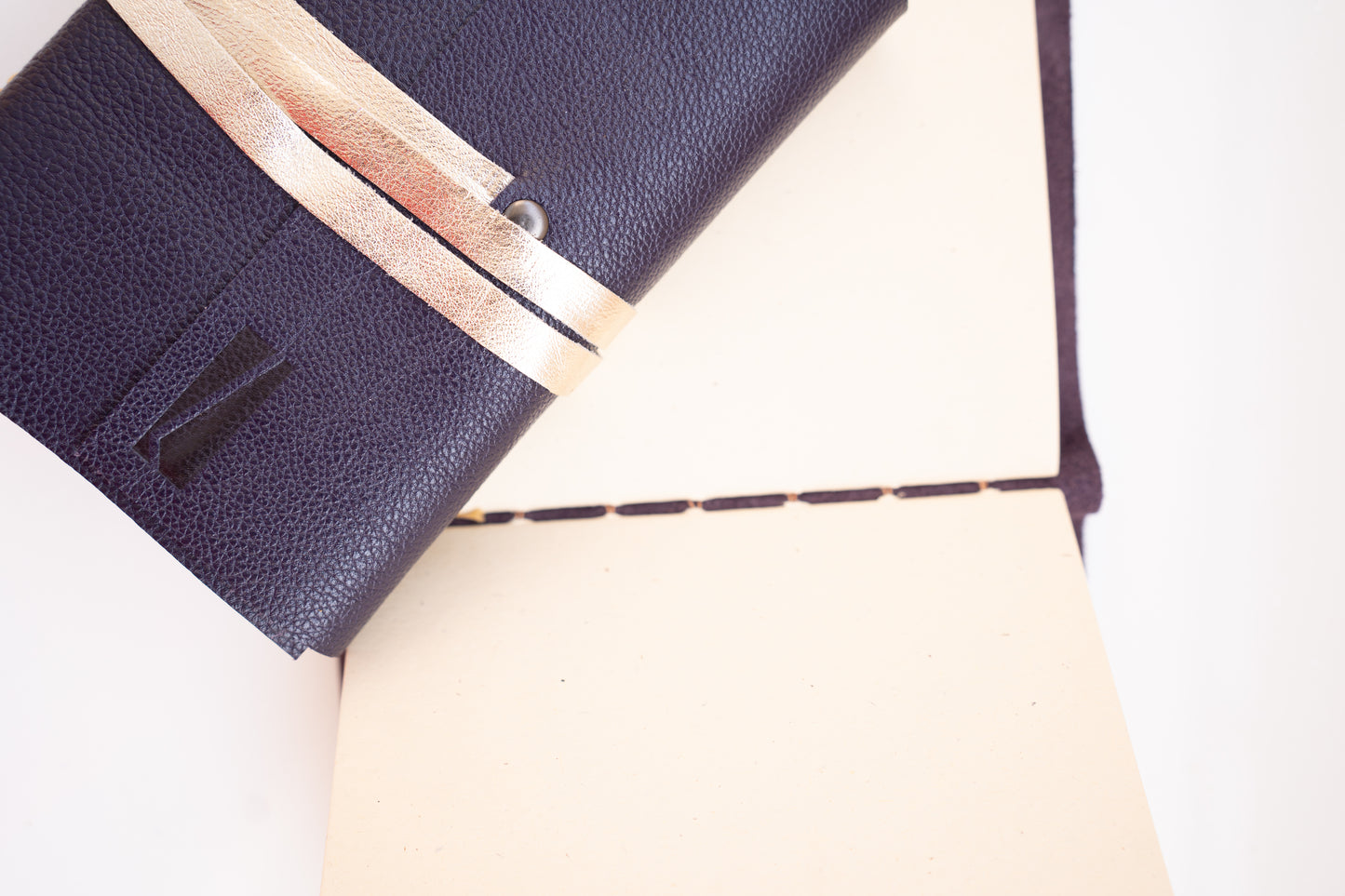 Purple Leather Bound Journal